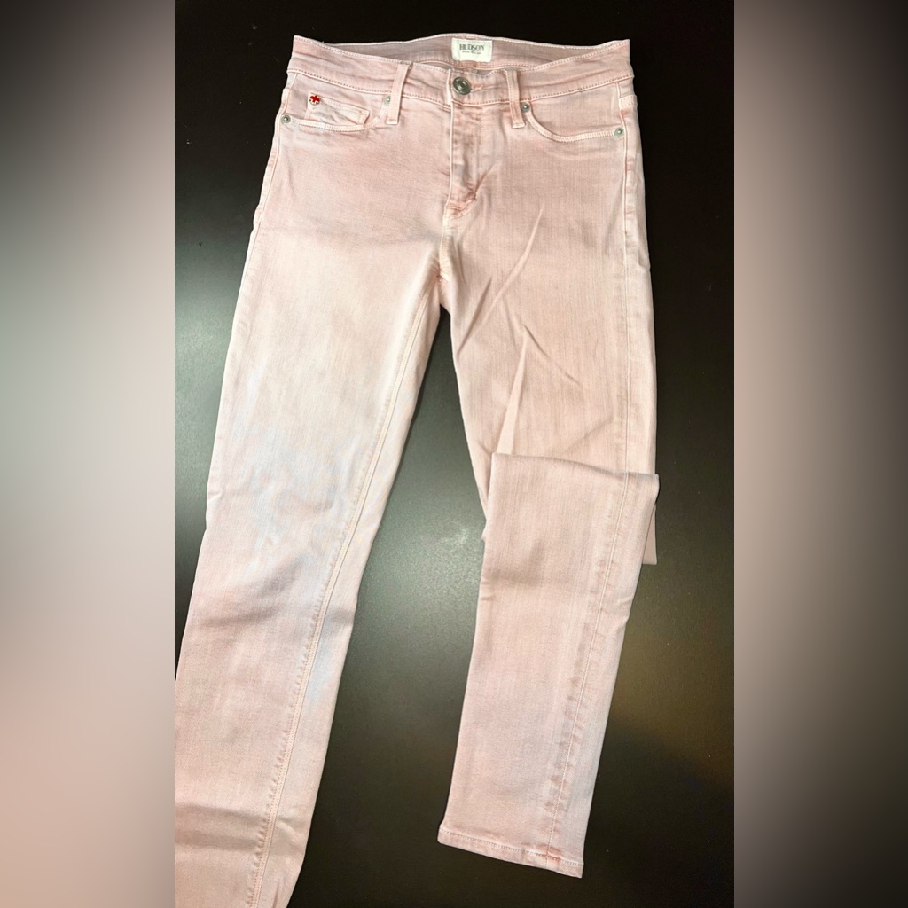 Hudson Pale Pink Skinny Denim Jeans Size 27 Guc***